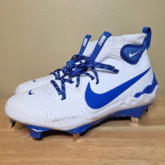 Nike Alpha Huarache NXT Baseball Cleats Blue White DJ6517-105 Men's Size 8.5 - Picture 3 of 7